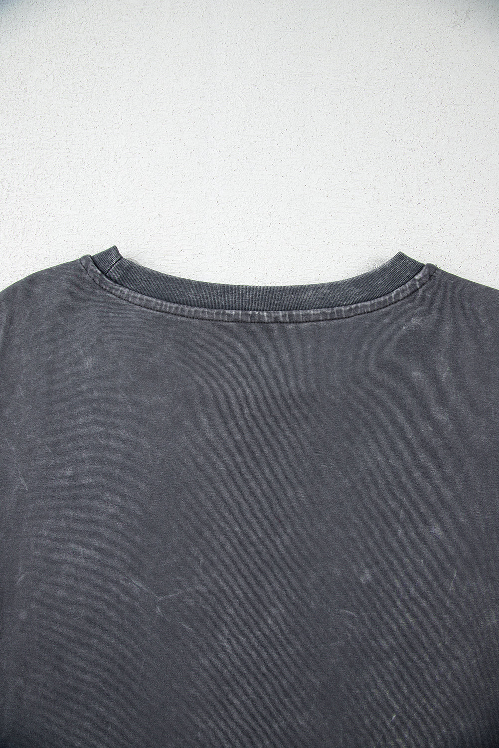 Dark Grey Kindness Butterflies Graphic Mineral Wash Loose Tee